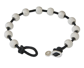 Wrap Bracelet - Black & Silver