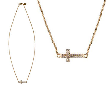 Necklace - Pave Camden Cross Necklace