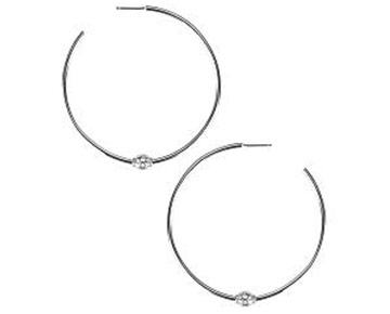 Earings - Briley Hoops Silver