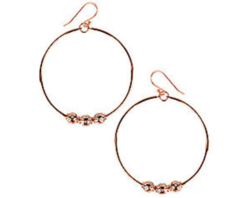 Earings - Sabine Hoops Rose Gold